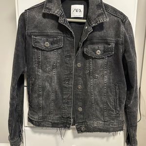 Zara black denim jacket